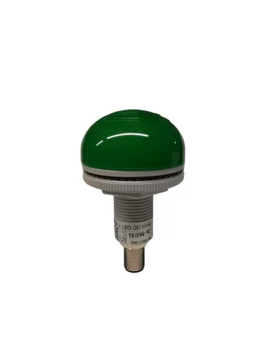 Siren 91384 p50 led multifunction piezoelectric buzzer with led light 12 24vac//dc green 92db ip65 conn m12