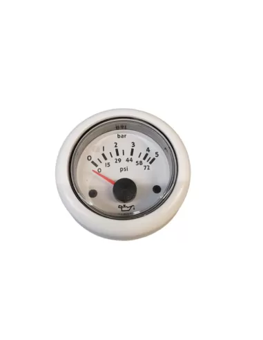 Vdo n02124106 pressure gauge 5bar 12v d 52mm white