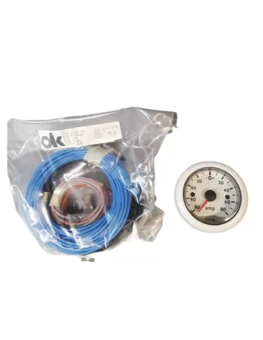 Vdo Marine N02400306 Amperemeter D 52 mm 80-0-80 12 V mit Shunt