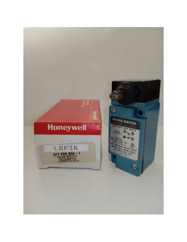 Honeywell lsf3k interruttore finecorsa a pistone con rotella frontale 10a 600vac no//nc ul