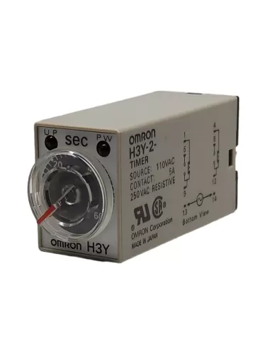 Omron h3y2ac10012060s- timer-analmini,riteccit2 cont rit dt