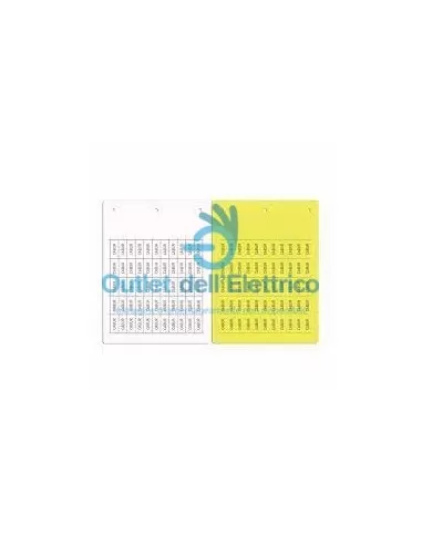 Cabur N8444 tabella 100 cartellini 4