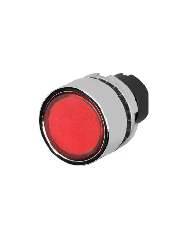 New elfin 020ptailrw pulsante luminoso rosso metallo