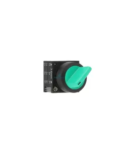 Siemens 3sb30002fa41 green lever selector, 3 fixed positions on the left, with return on the right