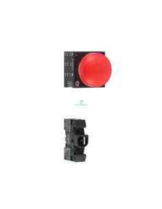 Siemens 3sb32046ba20 red warning lamp ba9s