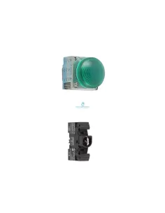 Siemens 3sb36046ba40 indicador luminoso metalico ba9s verde