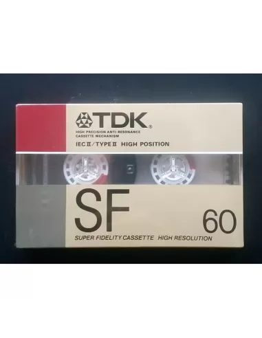 Tdk sf-60n casete de audio 60 sf 60n posición cromado