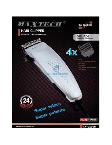 Maquinilla de afeitar Max tech TA-CA008 4 piezas de recortadoras con cable