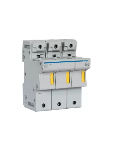 Hager lr603 fuse holder 14x51 3p 4 5 din modules