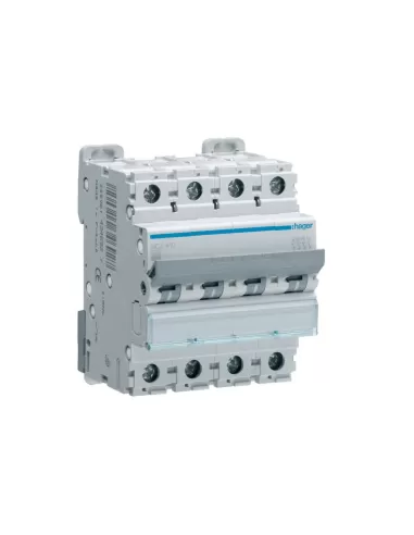 Hager mca406 disjoncteur automatique 4p 4 pôles 4x6a 6 ka courbe c 4 modules din