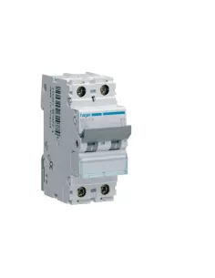Hager automatic circuit breaker 1p n 1 neutral pole 40a 6 ka curve c 2 din modules