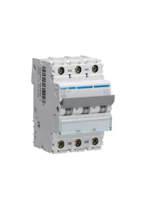 Hager my310 interruptor magnetotérmico automático 3 polos 3x10a 4.5ka curva c 3 módulos din