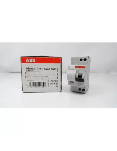 Abb ds941 interrupteur différentiel 4,5ka 1pn c32 ac eb 044 5