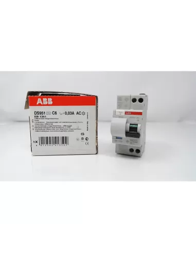 Abb Differentialschalter DS951 C 6 30 mA AC EB 135 1