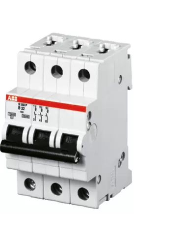 Abb s203p c16 disjoncteur automatique 25ka 3p