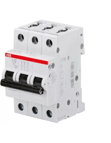 Abb s203l c 6 interruptor automático 4.5ka 3p