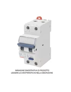 Gewiss 2p C6 30ma 0,03 à 4,5ka interrupteur différentiel magnétique thermique gw94225 2 modules