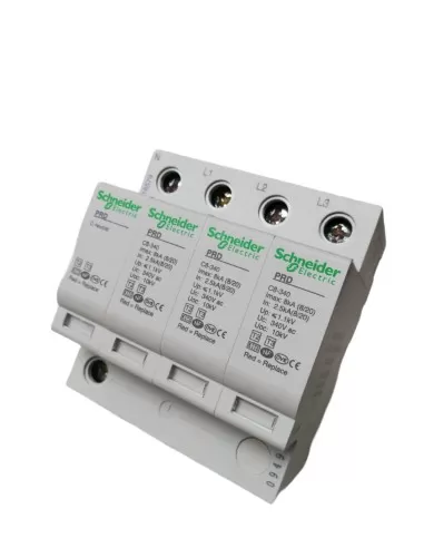 Descargador de sobretensiones Schneider 16579 prd8 3p n en 2,5ka cl 2