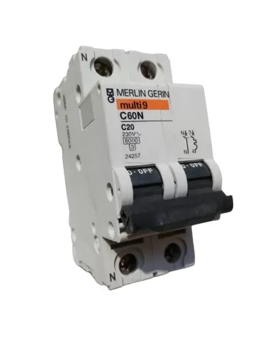 Merlin Gerin 24257 Leistungsschalter 20a 6ka c 2mod 1pn