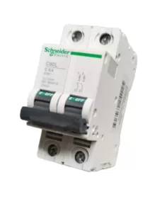 Schneider 25422 interruptor magnetotérmico 2p 6a 25k c 2 módulos c60