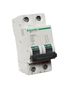 Schneider 24921 interruptor magnetotérmico 2p 20a 10k c 2mod c60