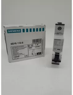 Siemens 5sy61108 disyuntor siemens 1p curva d 10a 6ka 1 módulo 5sy61108