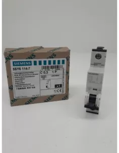 Disyuntor Siemens 1p 0.3a 6ka curva c 1 módulo 5sy61147