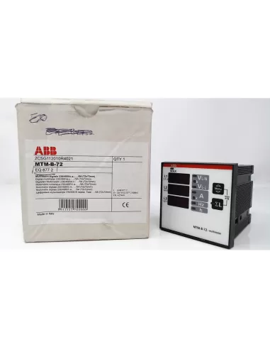 Abb mtm-b-72 multímetro digital 230//400v ac 5a (72x72mm) eq 877 2