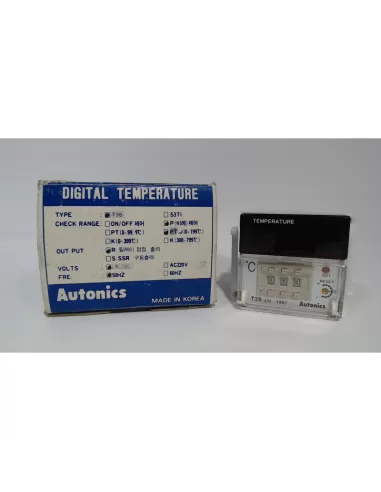 Autonics temperature regulator 48x48mm 120vac type j (0-199°c) t3sp1r3