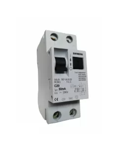 Siemens 5su37670kw20 circuit breaker 1p n 30ma c20 6ka