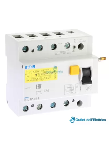 Eaton Fbhmv-125/4/1-a blocco differenziale 125a 4p 1- cl.a