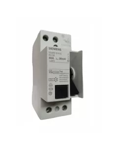 Siemens 5sm33146 differential switch 2p 40a 30ma type a