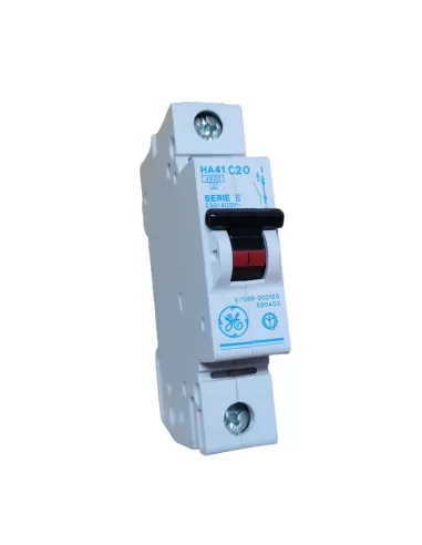 Ge power 590403 ha41 c20 disyuntor automático 1p 20a 4.5ka