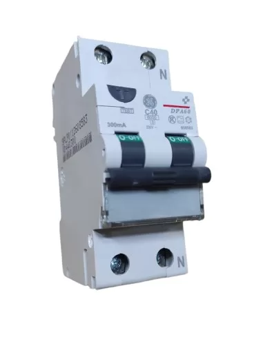 Dpa60c40//300 - differential circuit breaker 1p n 40a 0,3a a 6ka rina 2m