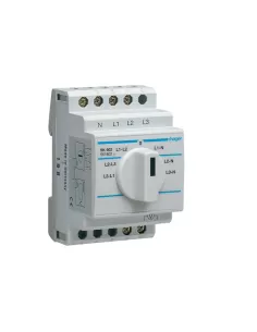 Hager voltmetric switch 3 din modules