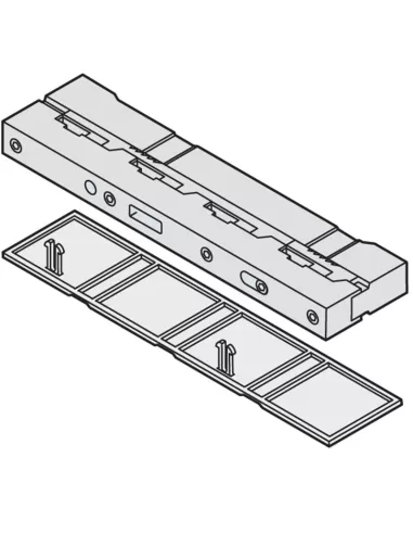 Abb. 2 Sammelschienenhalter für 10-mm-Abschnitt bp1600