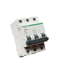 Disyuntor automático schneider c60n 6ka 3p 16a curva c 24284 interruptor