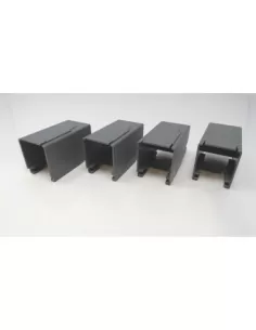 Abb ots250g1s//4 tapa baja gris paquete de 4 piezas eo 487 2