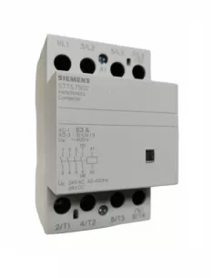 Siemens 5tt57502 contattore 4p 63a 24vca//cc 4na 3 moduli