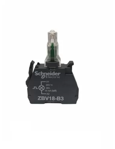 Élément led clignotant vert Schneider zbv18b3 24v