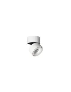 Faretto cilindrico bianco parete/soffitto 8w 3000k orientabile 230v