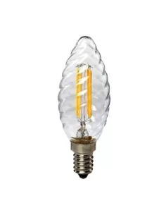 Innoled lampada led oliva tortiglione trasp 4w e14 3000k