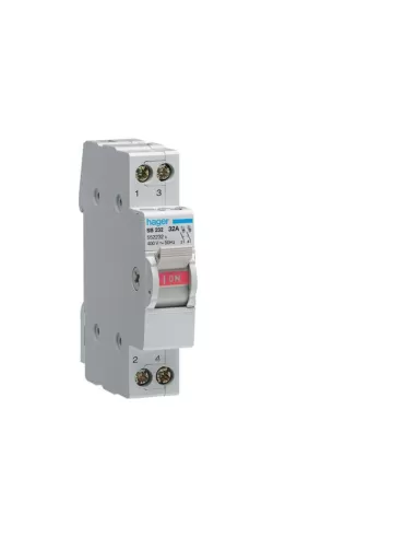 Hager sb232 interruptor seccionador 2p 32a 1 módulo din