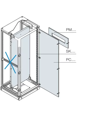 N 4 tracks for bottom plate 600 l