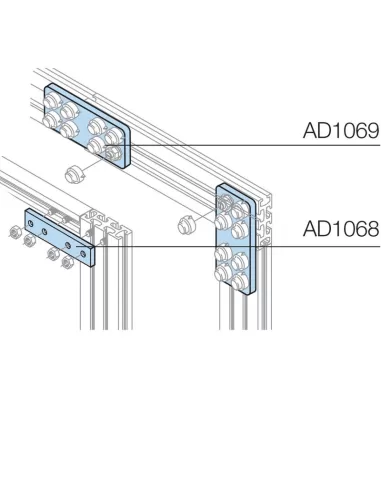 Abb ad1068 joint avec barres 1250-1600a//800a 4pcs