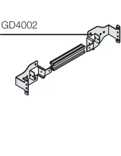 Abb gd6010 kit carril din reforzado l 600mm m, k