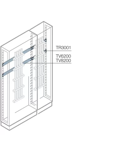 Abb tv6200 trav structure arrière l 600mm artu m