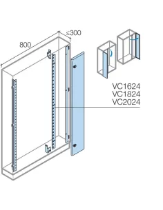 Abb vc2023 compartimento interno para cables no seg rid 2000x200 k