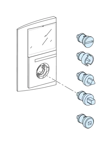 Schneider 09981 gk lock slot for screwdriver