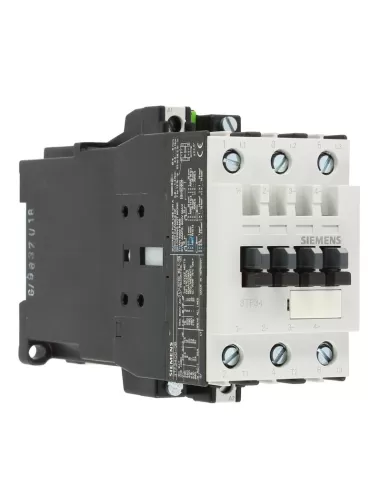 Siemens 3tf34000bb4 3-pole contactor ac-3,15kw 400 without cont aux dc-24v